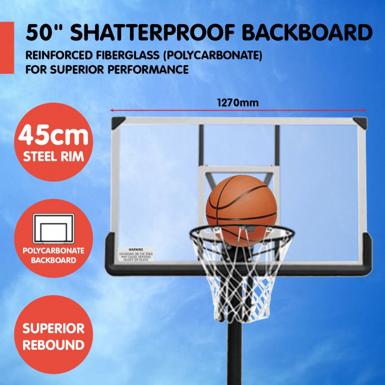 Kahuna Height-Adjustable Basketball Hoop for Kids and Adults image 9