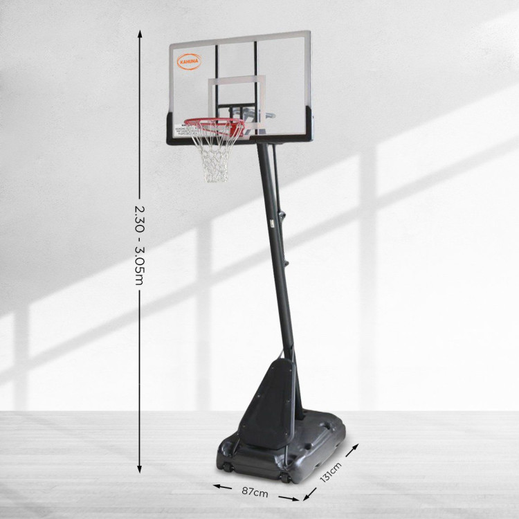 Kahuna Portable Basketball Hoop System 2.3 to 3.05m for Kids & Adults image 6