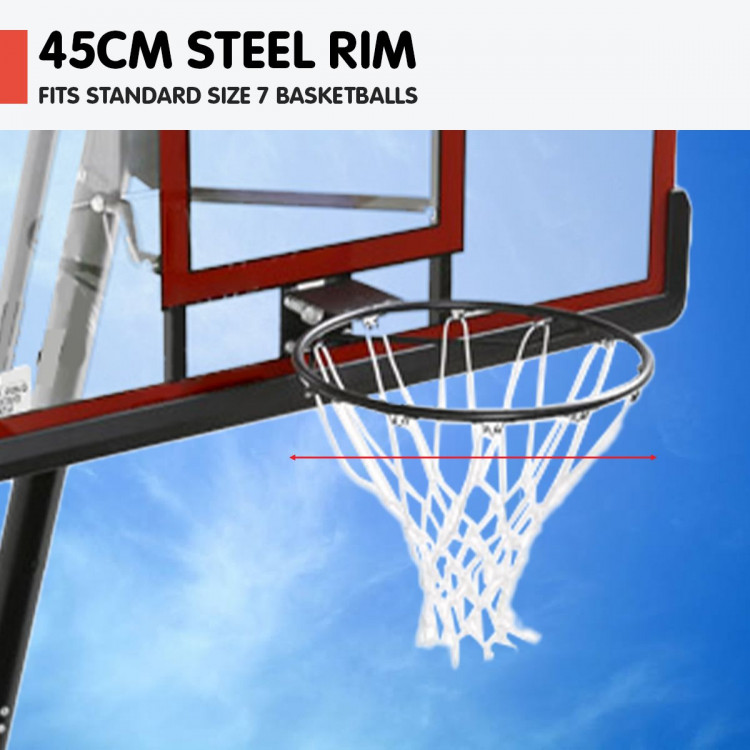 Kahuna Portable Basketball Ring Stand w/ Adjustable Height Ball Holder image 8