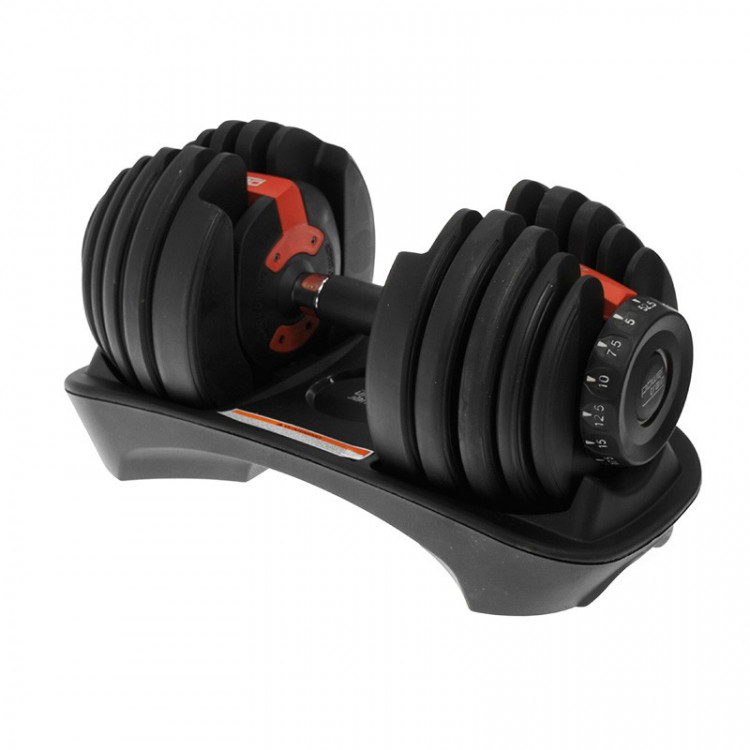 Pair Powertrain Adjustable Dumbbell Set with Stand - 24kg (ea) image 12