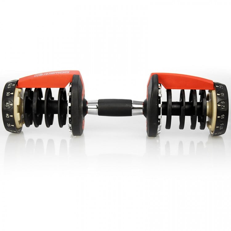 Pair Powertrain Adjustable Dumbbell Set with Stand - 24kg (ea) image 7