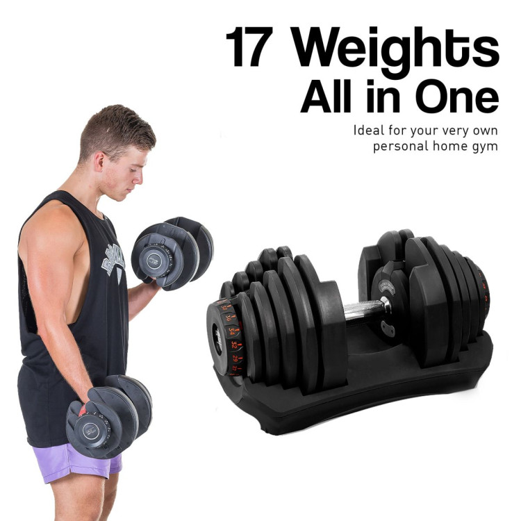 Powertrain 80KG Adjustable Dumbbell Set with FID Weight Bench image 11