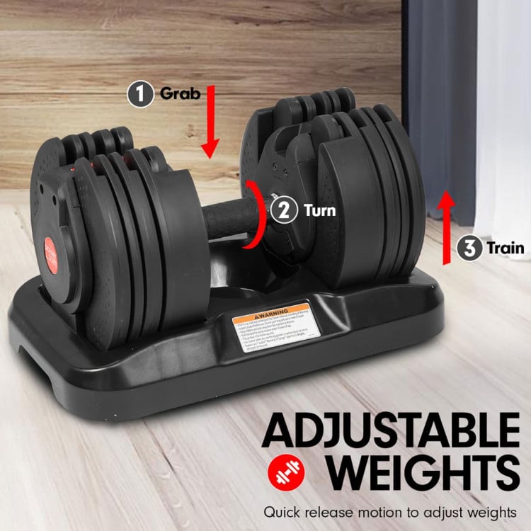 Powertrain GEN2 40KG Adjustable Dumbbell Set with Flat Bench image 11