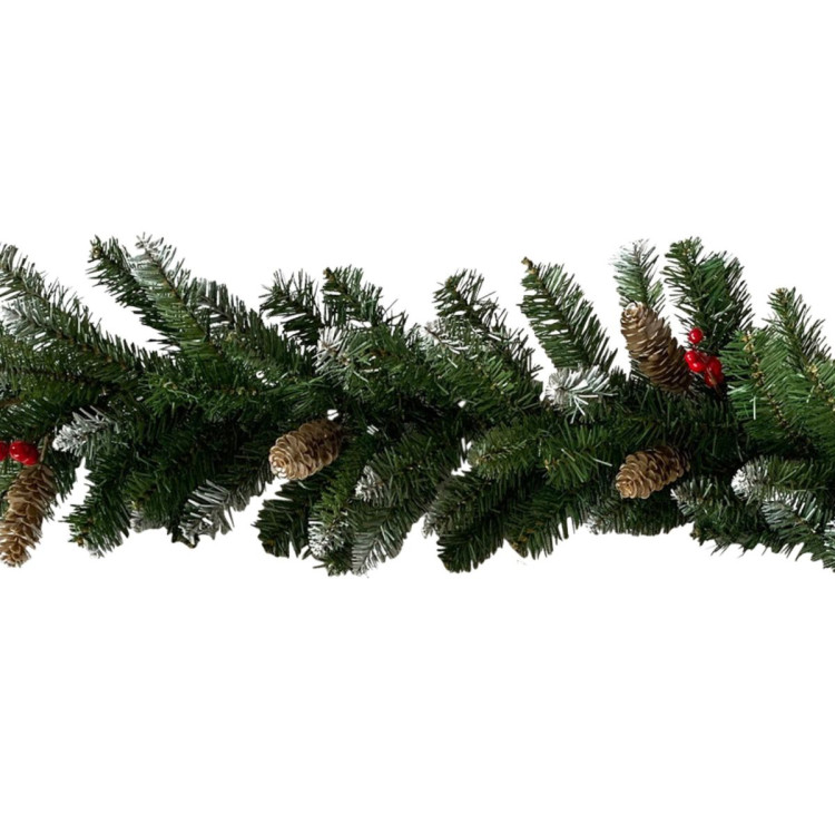 Christabelle 2.7m Christmas Garland with Pine Cones & Berries Pine Tree Decoration Ornament image 3