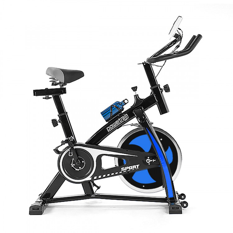 Powertrain Flywheel Exercise Spin Bike Home Gym Cardio - Blue image 3