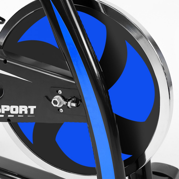 Powertrain Flywheel Exercise Spin Bike Home Gym Cardio - Blue image 10