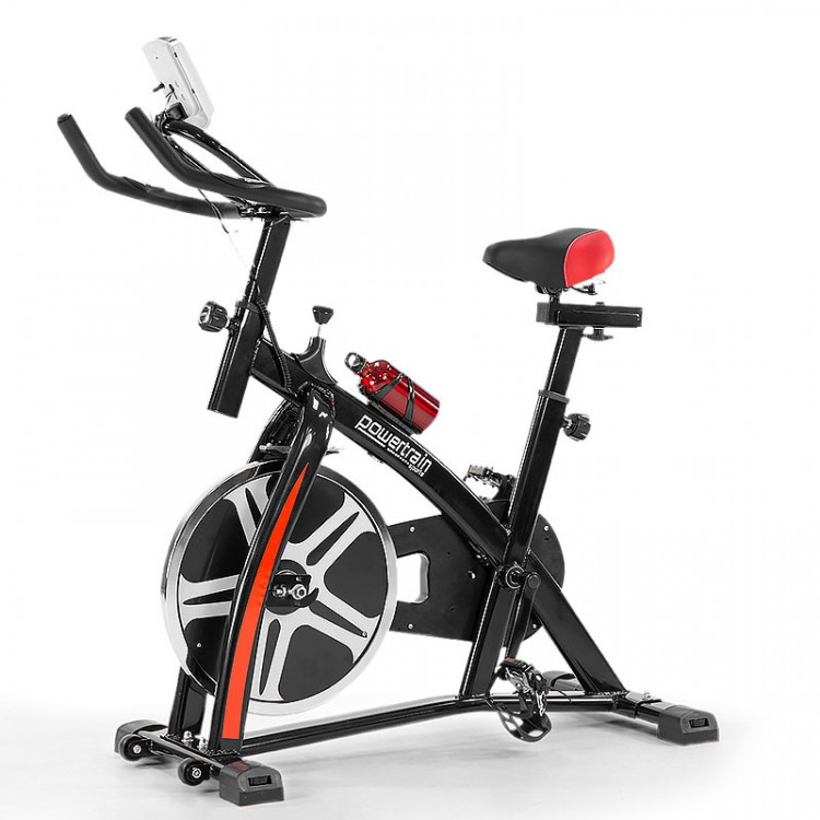 Powertrain Heavy Flywheel Exercise Spin Bike - Black