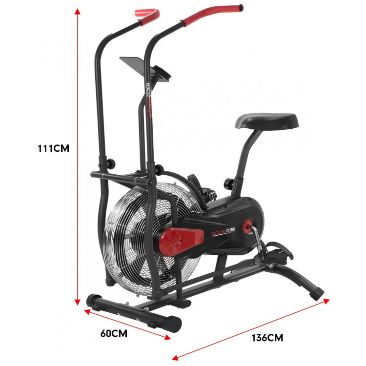 PowerTrain Air Resistance Exercise Bike Spin Fan Equipment Cardio image 10
