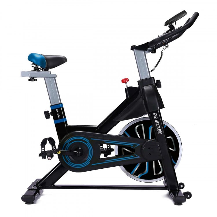 PowerTrain RX-600 Exercise Spin Bike Cardio Cycle - Blue image 13