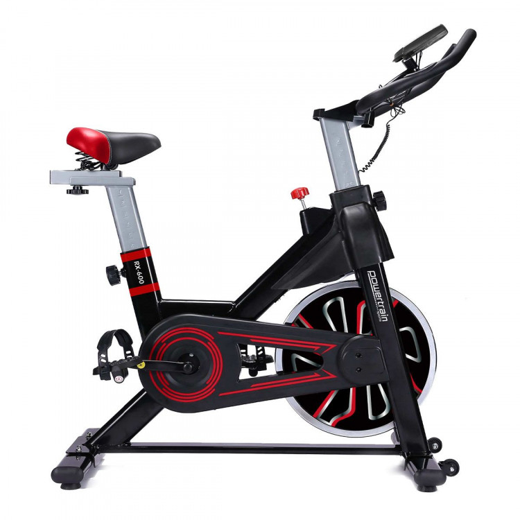 Powertrain Spin Bike RX-600 Cardio Exercise Cycle - Red image 3