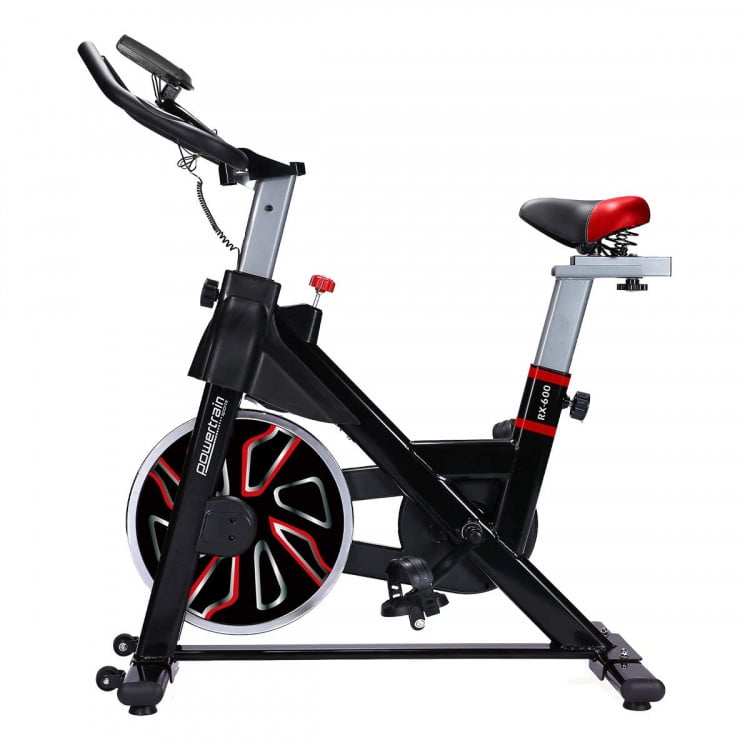 Powertrain Spin Bike RX-600 Cardio Exercise Cycle - Red image 13