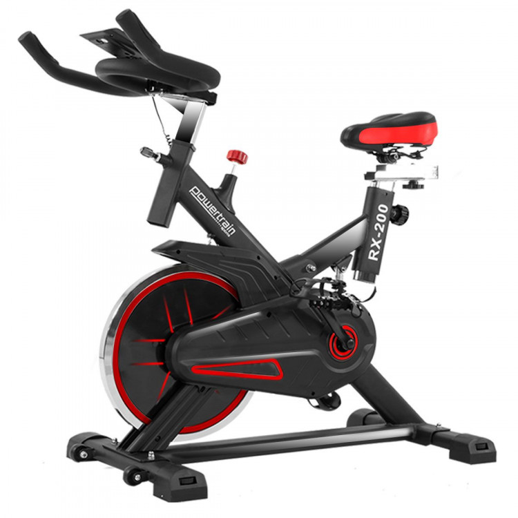 PowerTrain RX-200 Exercise Spin Bike Cardio Cycle - Red image 2