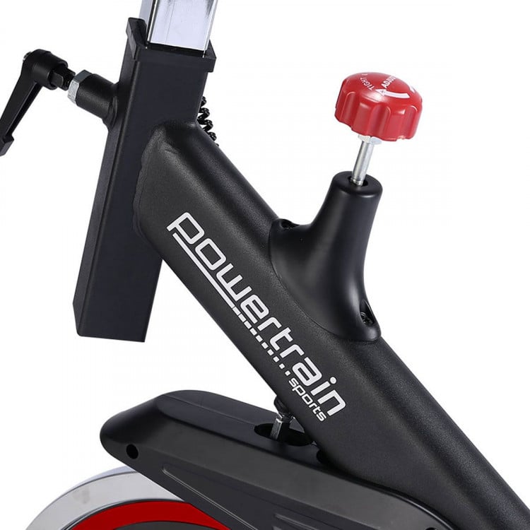 PowerTrain RX-200 Exercise Spin Bike Cardio Cycle - Red image 6
