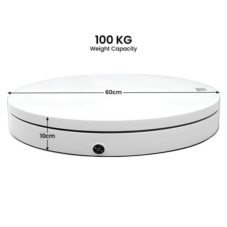 Christabelle 60cmD 100kg Commercial-Grade Electric Display Turntable Christmas Tree - White image 5