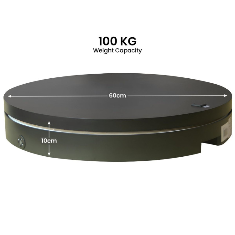 Christabelle 60cmD 100kg Commercial-Grade Electric Display Turntable Christmas Tree - Black image 5