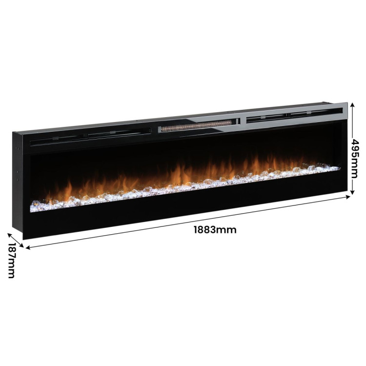 Dimplex PRISM Wall Mounted Electric Fireplace - 74-inches image 5