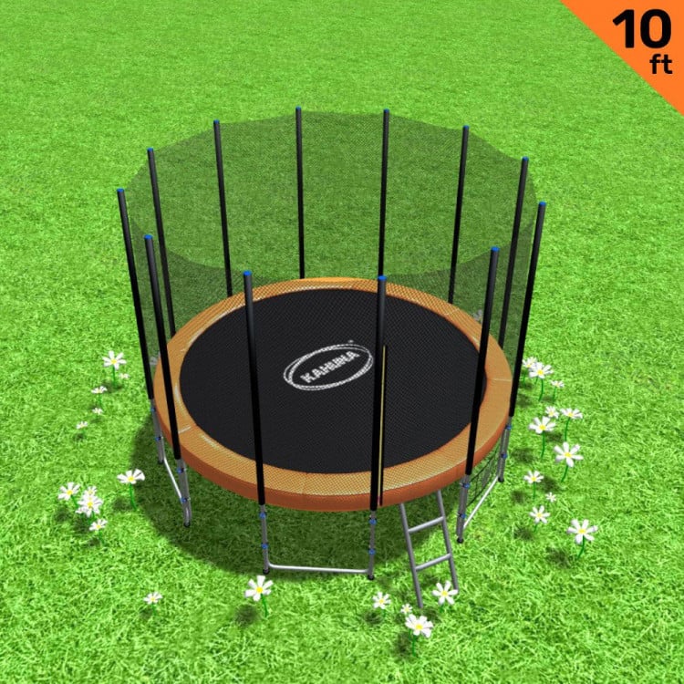 Kahuna Blizzard 10 ft Trampoline with Net - Orange image 3