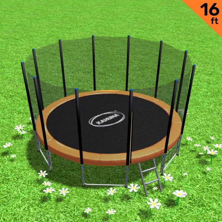 Kahuna Blizzard 16 ft Trampoline Orange