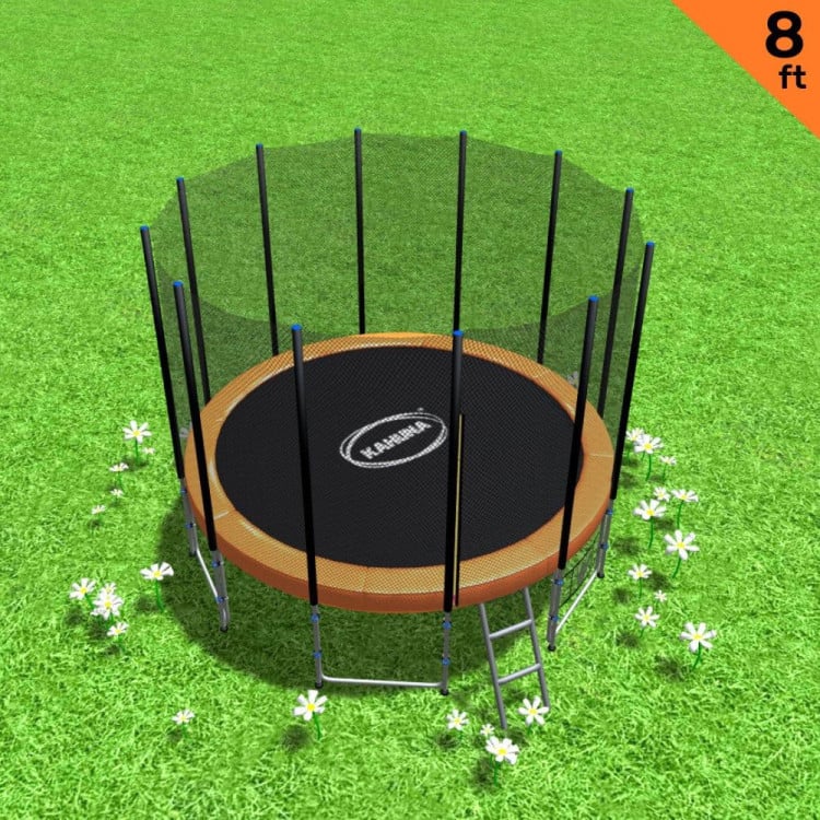 Kahuna Blizzard 8 ft Trampoline - Orange image 3