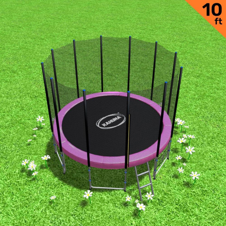 Kahuna Blizzard 10 ft Trampoline with Net Pink image 2