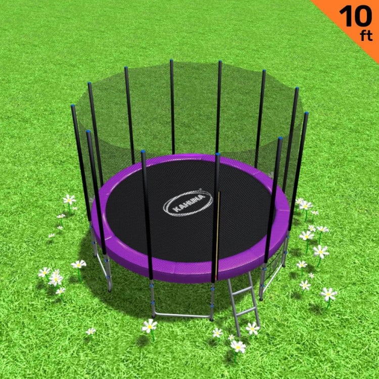 Kahuna Blizzard 10 ft Trampoline with Net Purple image 3