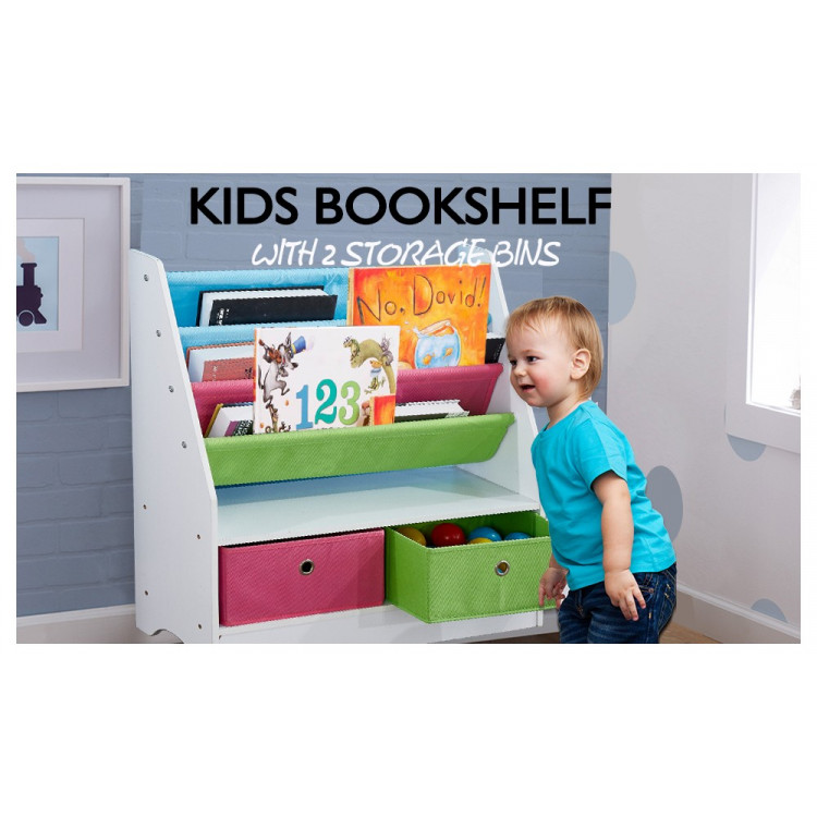 Kids Children Bookcase/ Toy Bins image 3