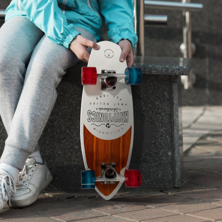Kryptonics 23-inch Mini Fat Cruiser Board - Liberty Blue image 11
