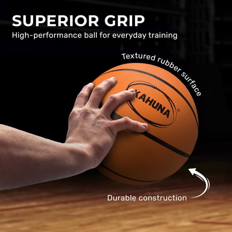 Kahuna Official Size 7 Standard Basketball - Rubberized High Grip Ball for Indoor Outdoor Training & Court Play image 6