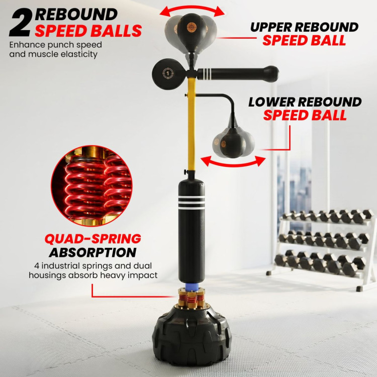 Powertrain Freestanding Boxing Trainer 5 in 1 Reflex Training System image 6