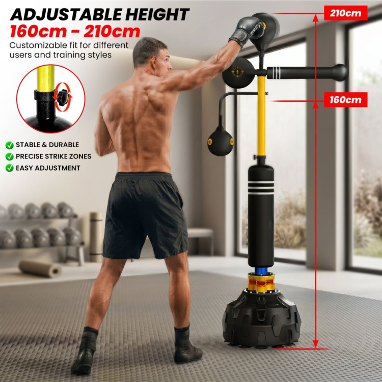 Powertrain Freestanding Boxing Trainer 5 in 1 Reflex Training System image 7