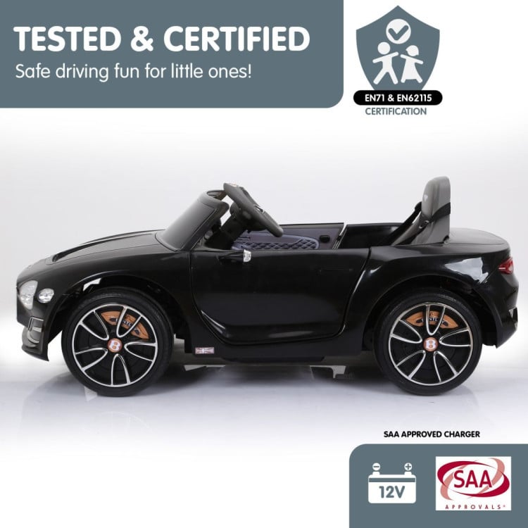 Bentley Exp 12 Licensed Speed 6E Electric Kids Ride On Car Black image 12