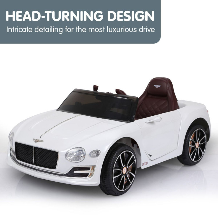 Bentley Exp 12 Speed 6E Licensed Kids Ride On Electric Car Remote Control - White image 3