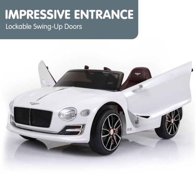 Bentley Exp 12 Speed 6E Licensed Kids Ride On Electric Car Remote Control - White image 7