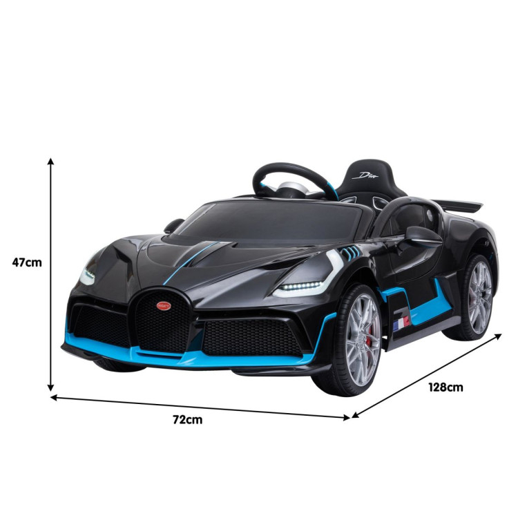 Licensed Bugatti Divo Kids Electric Ride On Car - Black image 4