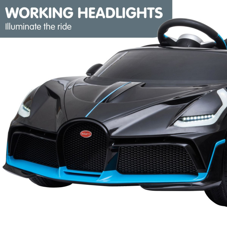 Licensed Bugatti Divo Kids Electric Ride On Car - Black image 7