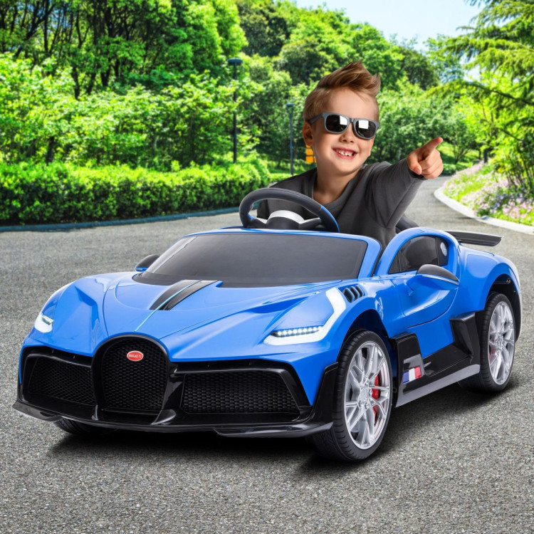 Licensed Bugatti Divo Kids Electric Ride On Car - Blue image 11