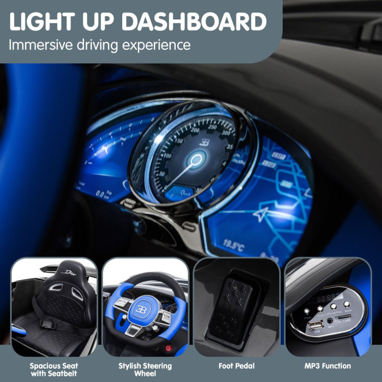 Licensed Bugatti Divo Kids Electric Ride On Car - Blue image 8