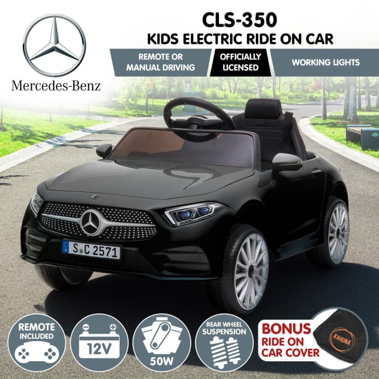 Kahuna Mercedes Benz CLS 350 Kids Electric Ride On Car with Remote Control - Black image 14
