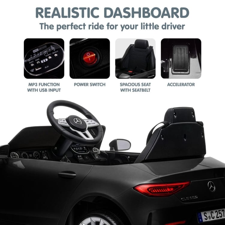Kahuna Mercedes Benz CLS 350 Kids Electric Ride On Car with Remote Control - Black image 10