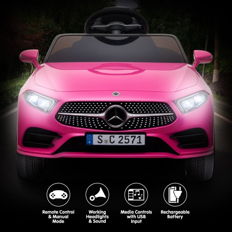 Kahuna Mercedes Benz CLS 350 Kids Electric Ride On Car with Remote Control - Pink image 9