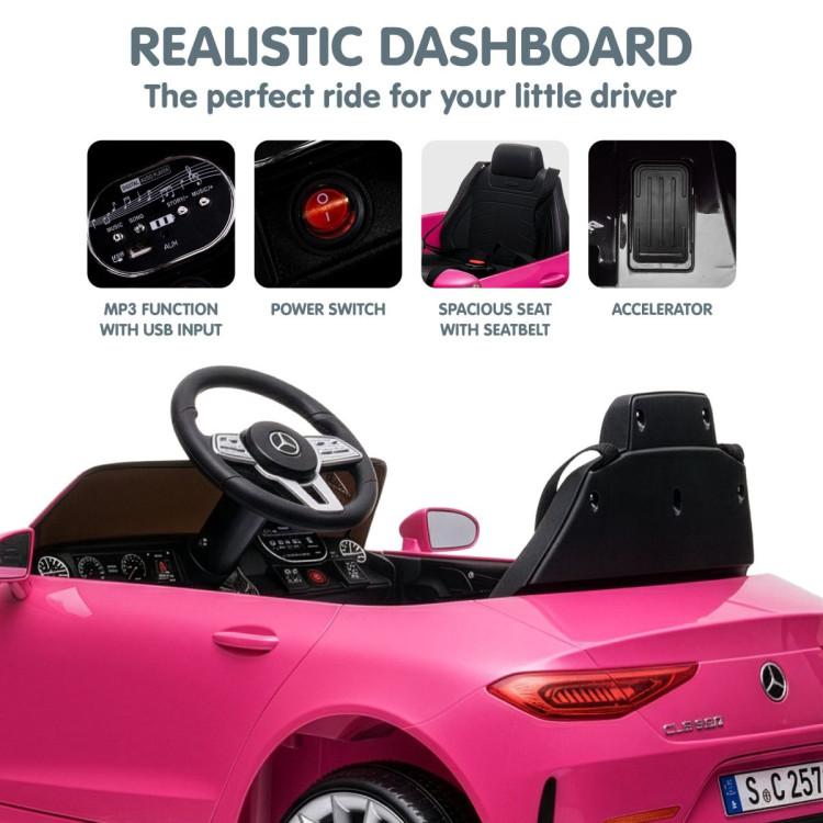 Kahuna Mercedes Benz CLS 350 Kids Electric Ride On Car with Remote Control - Pink image 11
