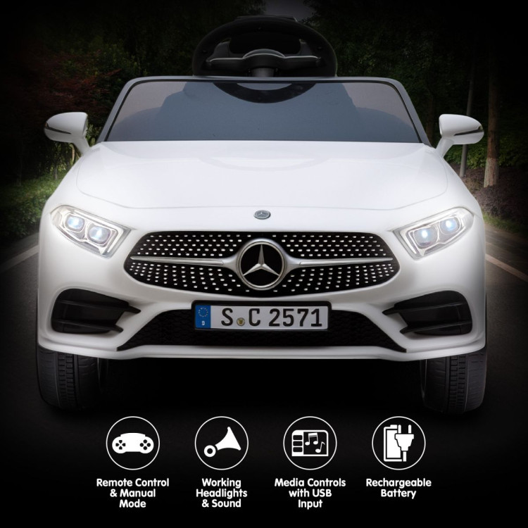 Kahuna Mercedes Benz CLS 350 Kids Electric Ride On Car with Remote Control - White image 8