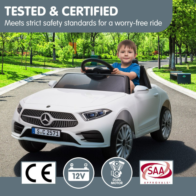 Kahuna Mercedes Benz CLS 350 Kids Electric Ride On Car with Remote Control - White image 12