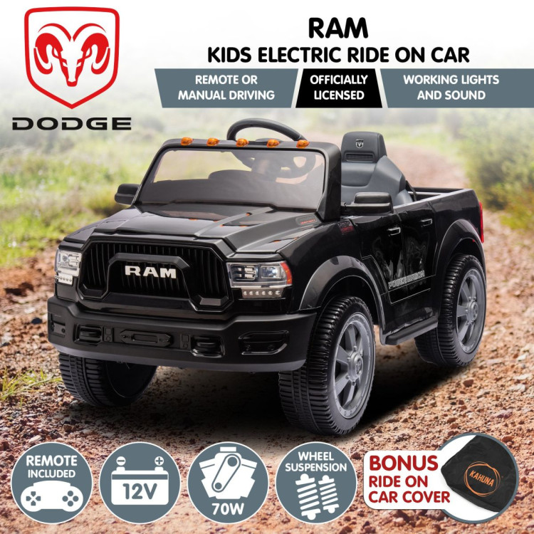Dodge RAM Electric Ride On Car - Black