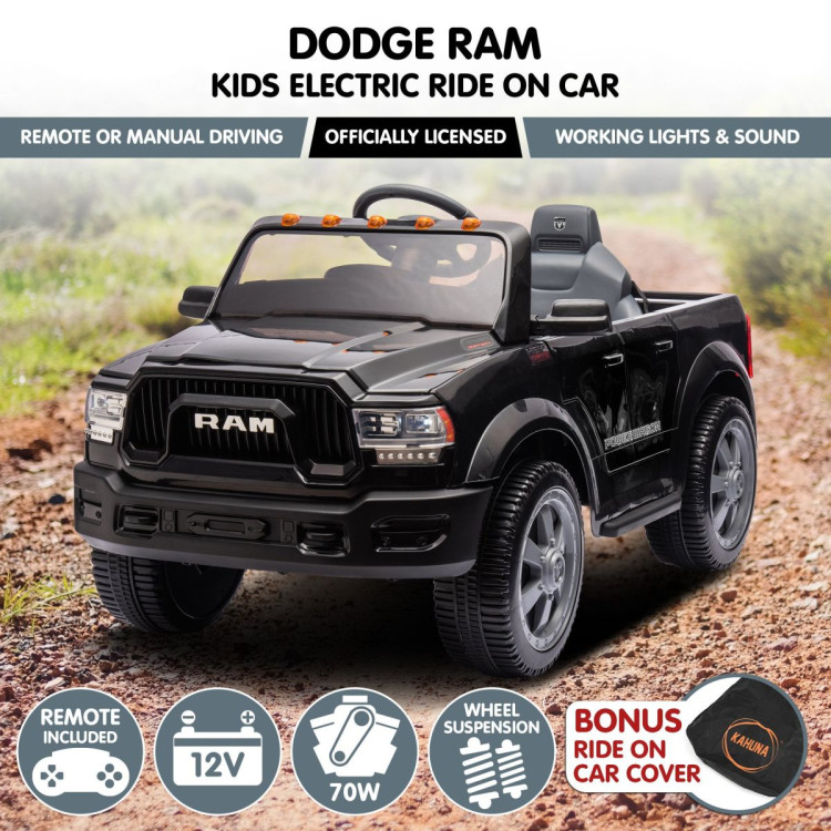 Dodge RAM Electric Ride On Car - Black image 13