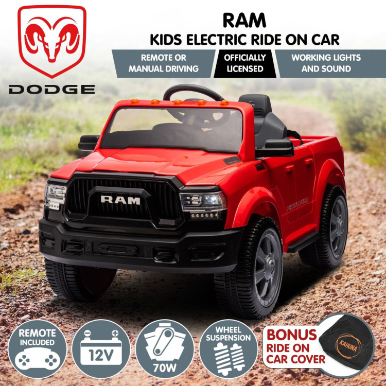 Dodge RAM Electric Ride On Car - Red image 4