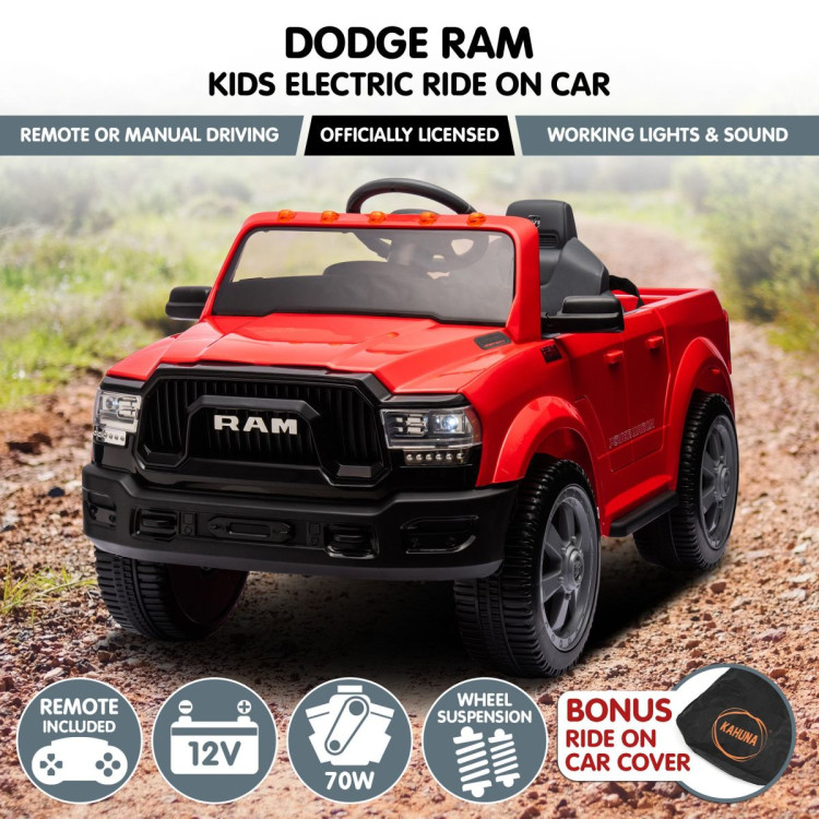 Dodge RAM Electric Ride On Car - Red image 13