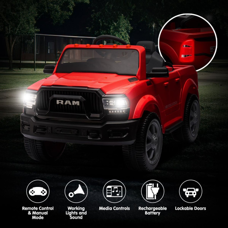 Dodge RAM Electric Ride On Car - Red image 6