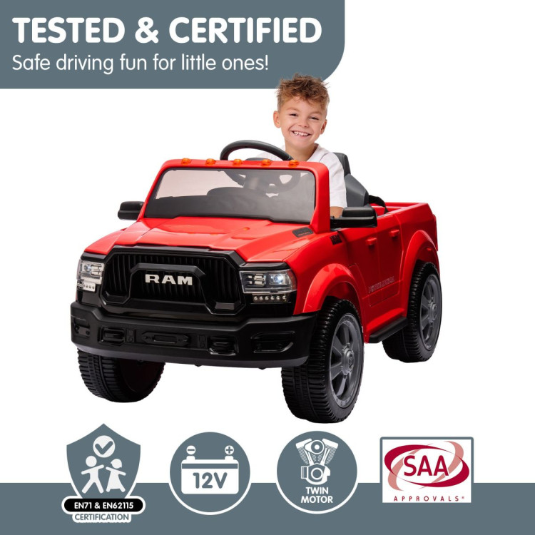 Dodge RAM Electric Ride On Car - Red image 9