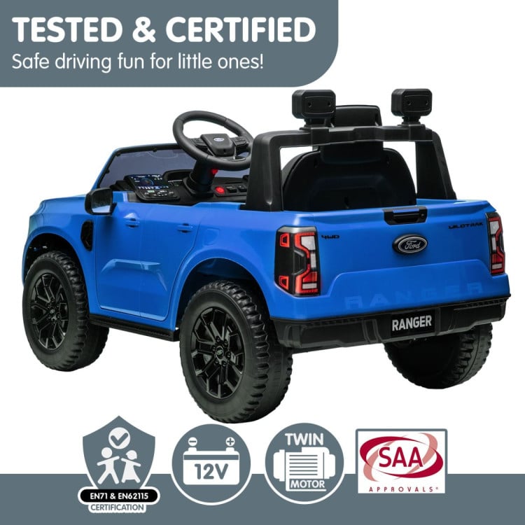 Ford Ranger Electric Kids Ride On Car - Blue image 11